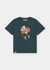 T-Shirt "Pumuckl Schleckeis" - dunkelgrün, Damen