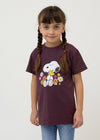 T-Shirt "Peanuts: Kuschelalarm" - dunkelrot